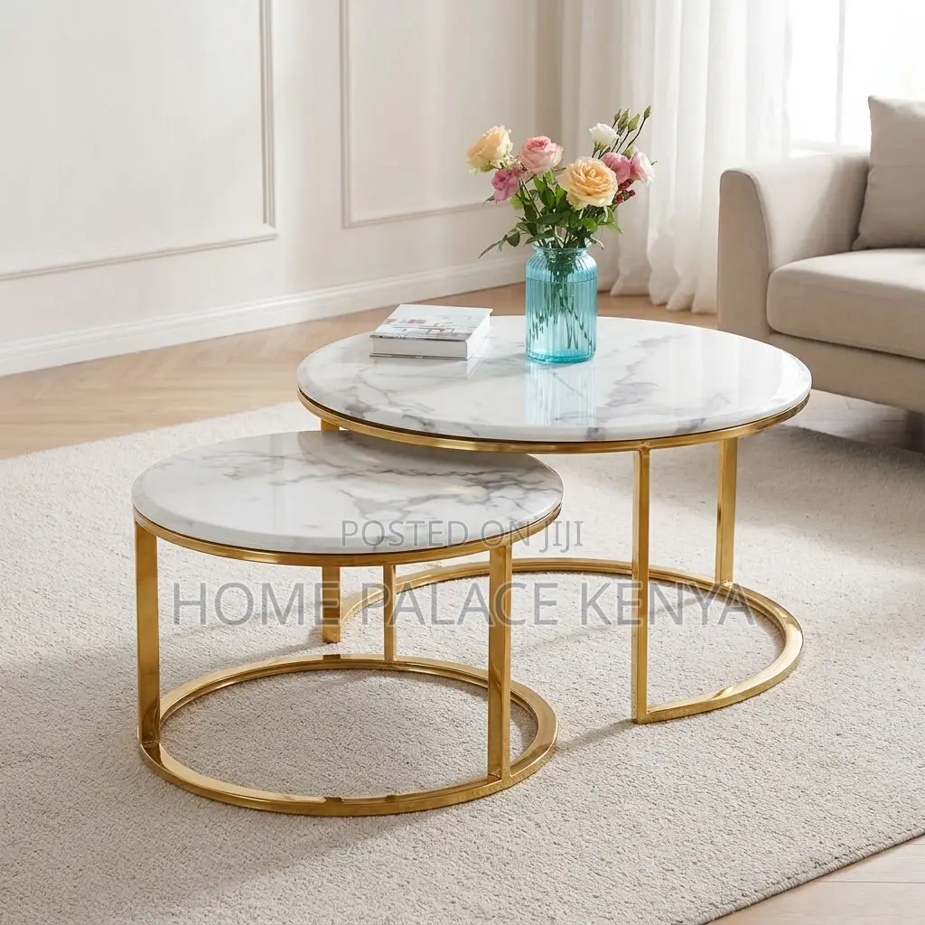 Coffee Table; Elegant Nesting Centre Table Set for Modern Living Room