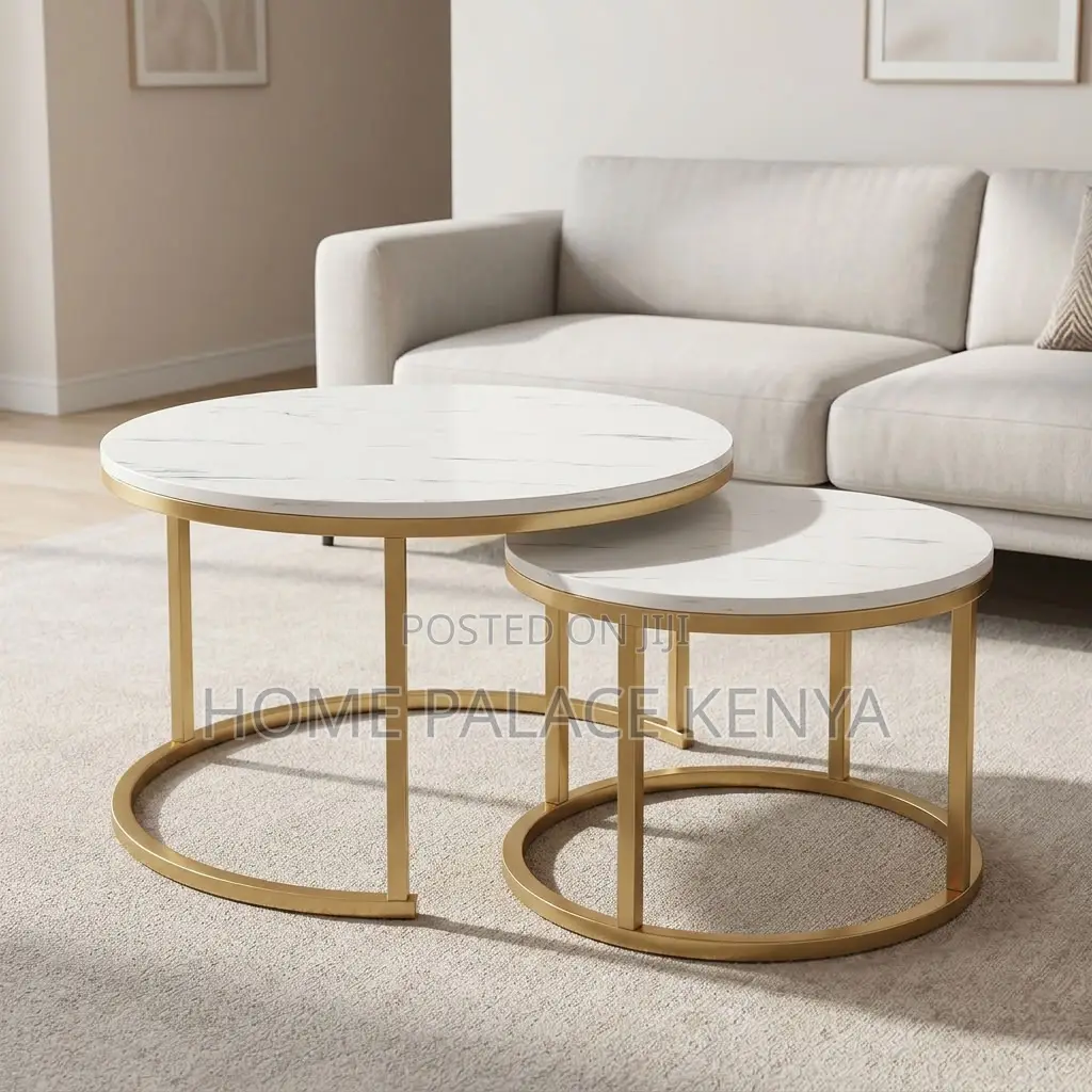 Coffee Table; Elegant Nesting Centre Table Set for Modern Living Room