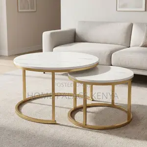 Coffee Table; Elegant Nesting Centre Table Set for Modern Living Room
