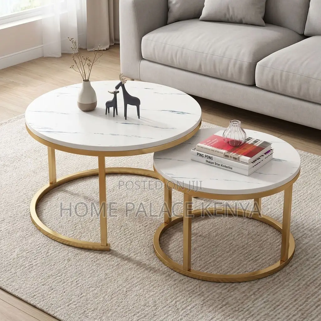 Coffee Table; Elegant Nesting Centre Table Set for Modern Living Room
