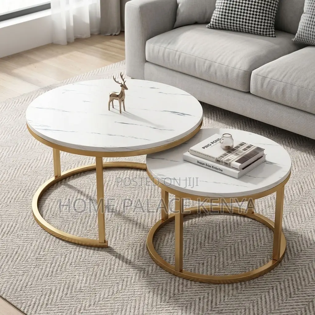 Coffee Table; Elegant Nesting Centre Table Set for Modern Living Room