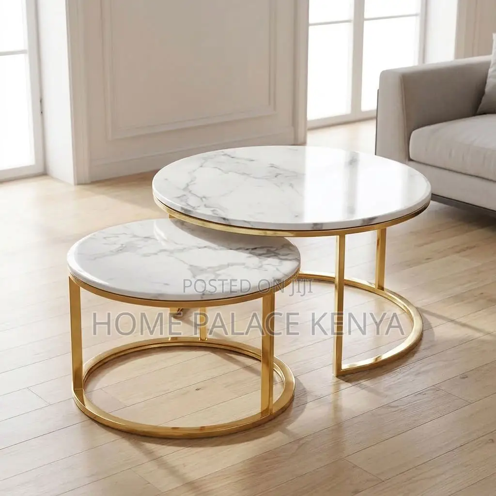Coffee Table; Elegant Nesting Centre Table Set for Modern Living Room