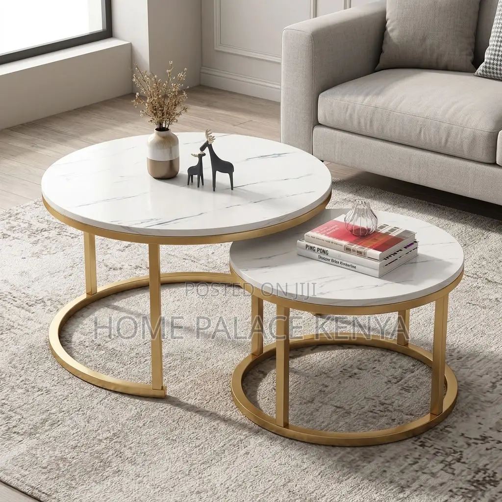 Coffee Table; Elegant Nesting Centre Table Set for Modern Living Room