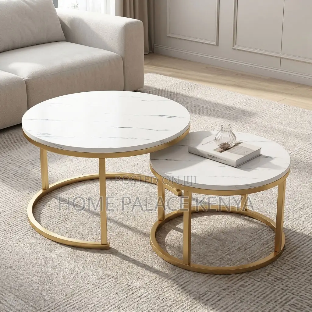 Coffee Table; Elegant Nesting Centre Table Set for Modern Living Room