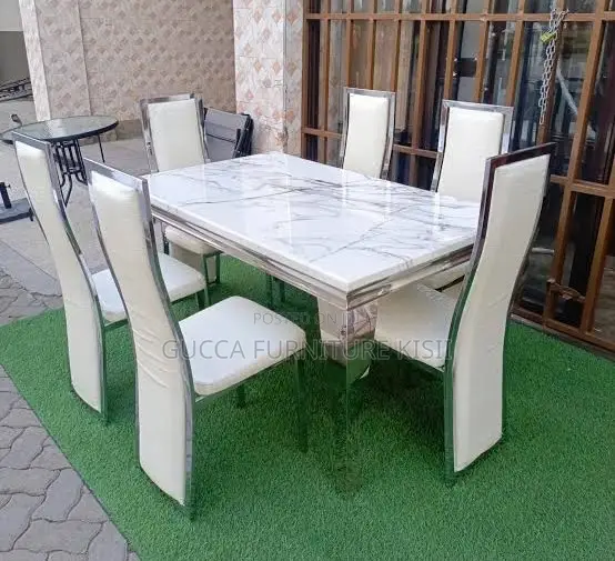 Modern 6 Seater Rectangular Home Dining Set