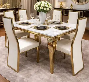 Modern 6 Seater Rectangular Home Dining Set