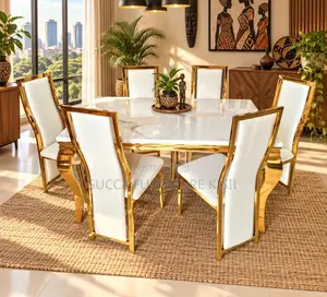 Modern 6 Seater Rectangular Home Dining Set
