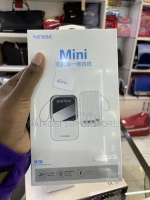 YUESE K16 Mini 20000mAh Fast Charging Power Bank With Built-in Cables