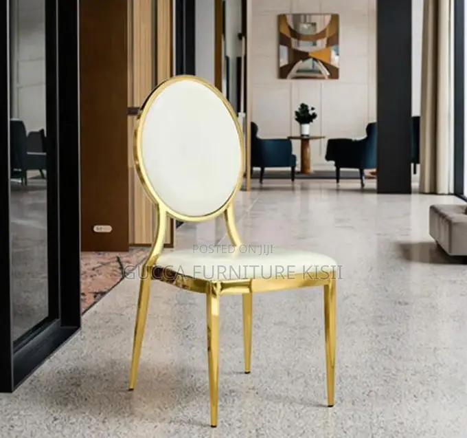 Modern Leatherette White Dining Chair