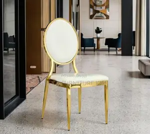Modern Leatherette White Dining Chair