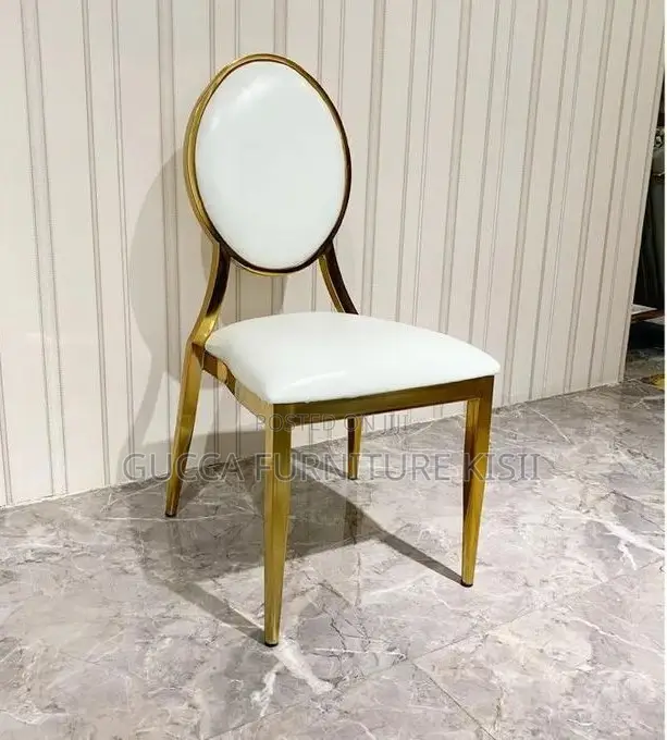 Modern Leatherette White Dining Chair