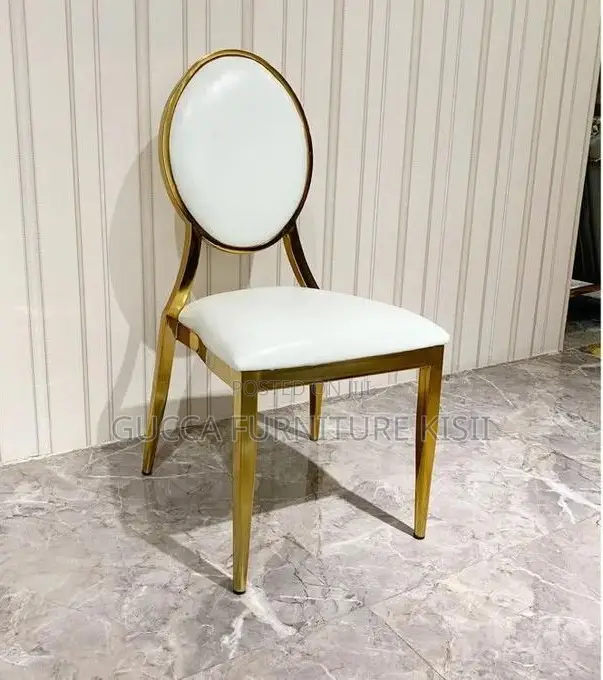 Modern Leatherette White Dining Chair