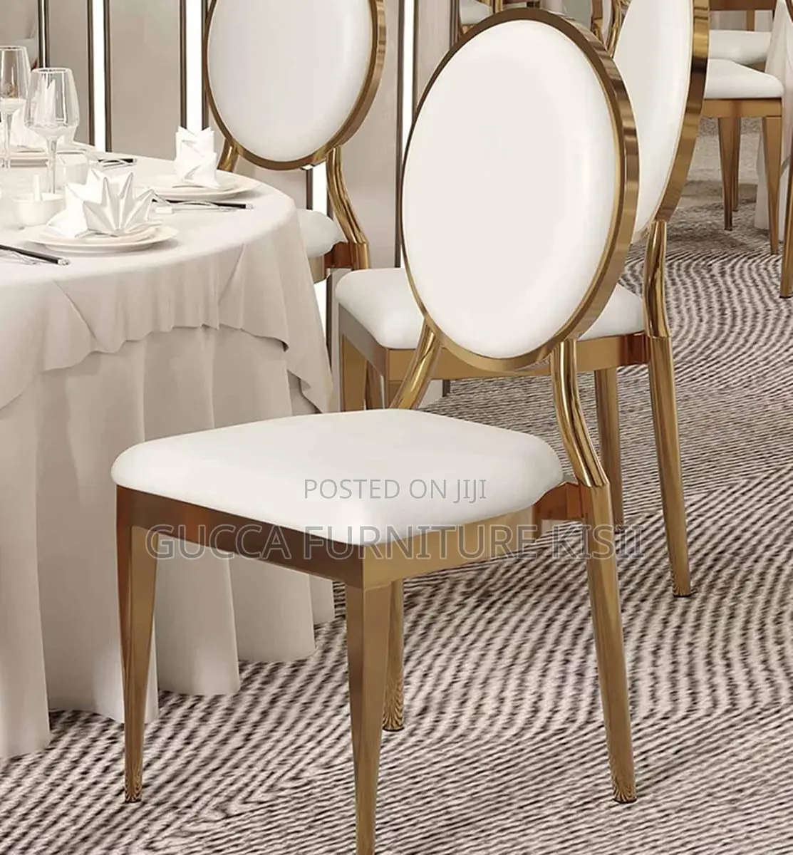 Modern Leatherette White Dining Chair