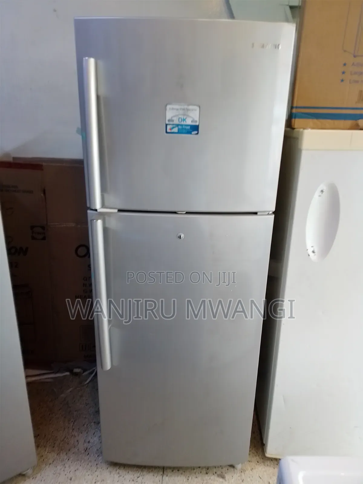 Gray Samsung Double Door Fridge