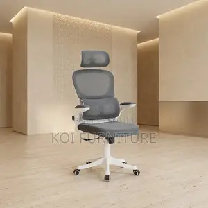 Ergonomic Executive Chair | Home Office | White Orthopedic Seat