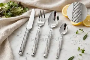 24 PCs Twisted-Rope Handle Design Cutlery Set