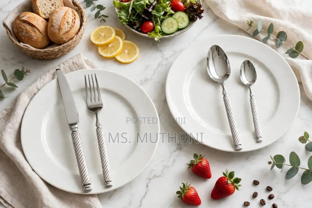 24 PCs Twisted-Rope Handle Design Cutlery Set