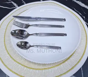 24 PCs Twisted-Rope Handle Design Cutlery Set
