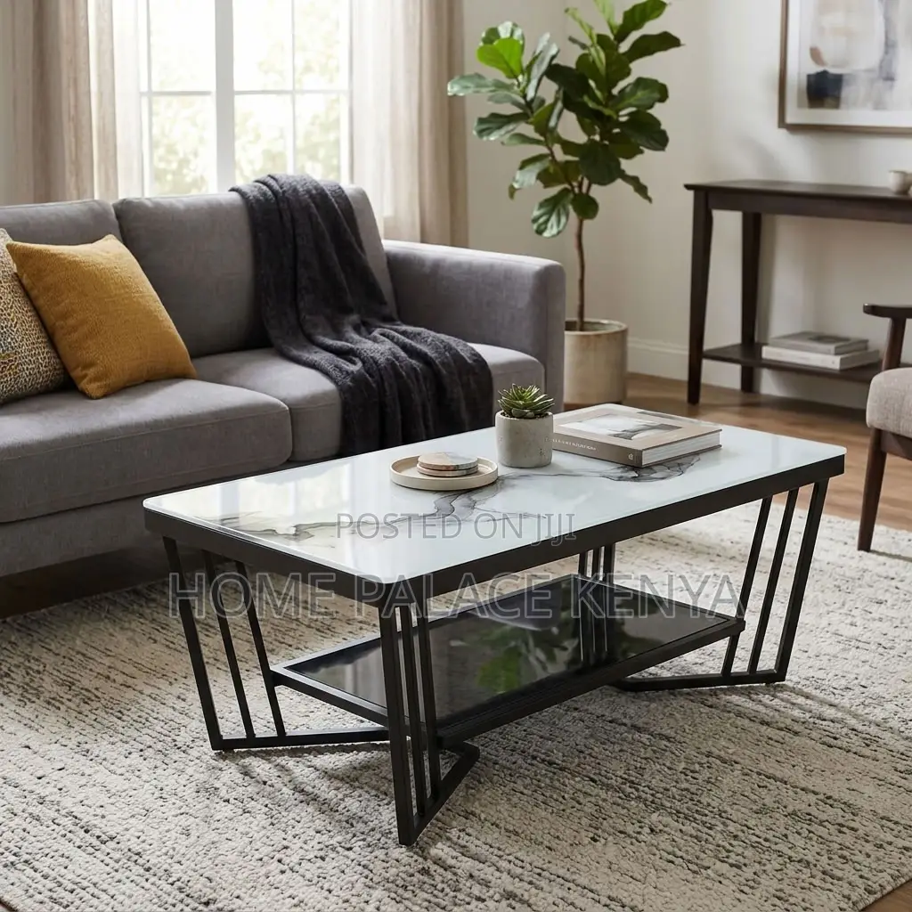 Coffee Table; Glass Top Coffee Table