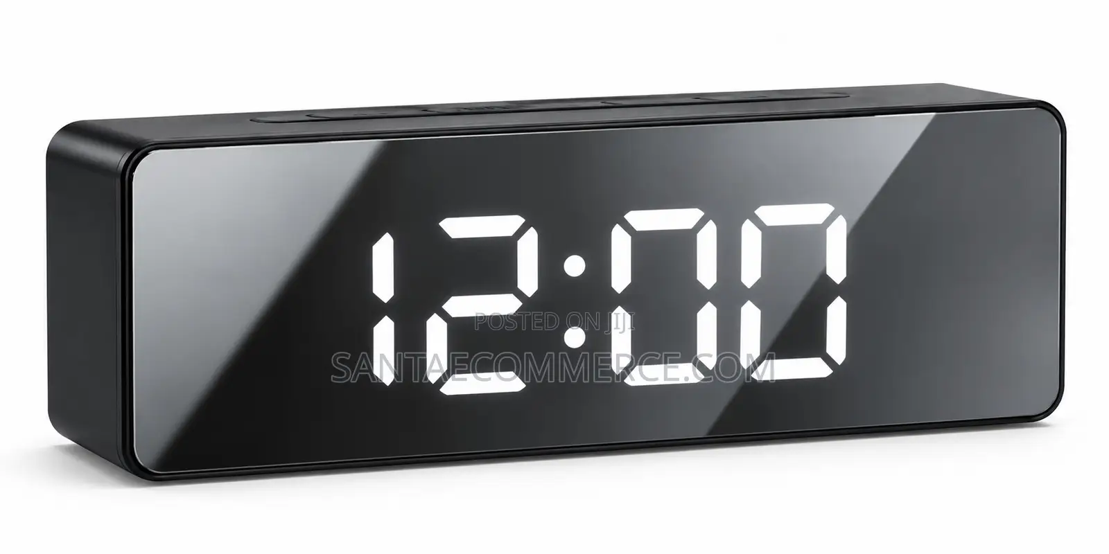 DS-3821L Digital LED Mirror Clock – Alarm Clock Display Reflective