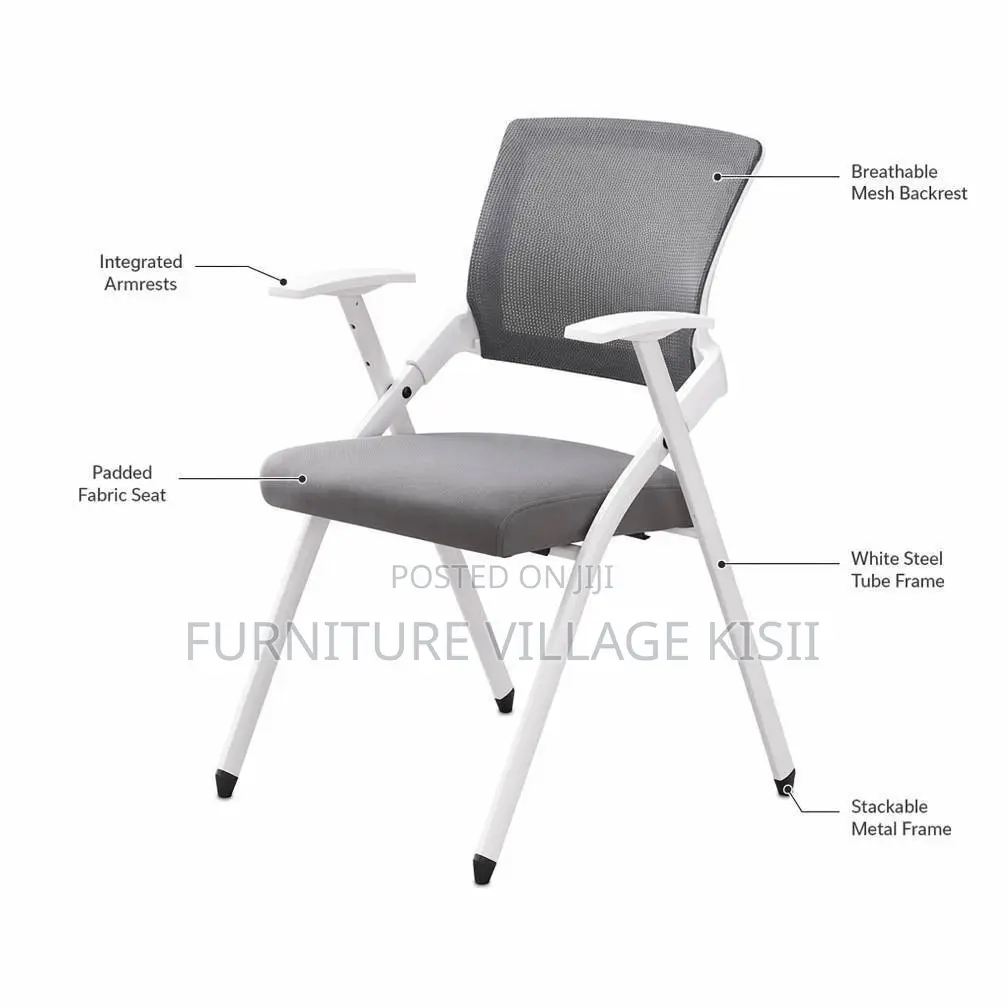 White Foldable Training Chair