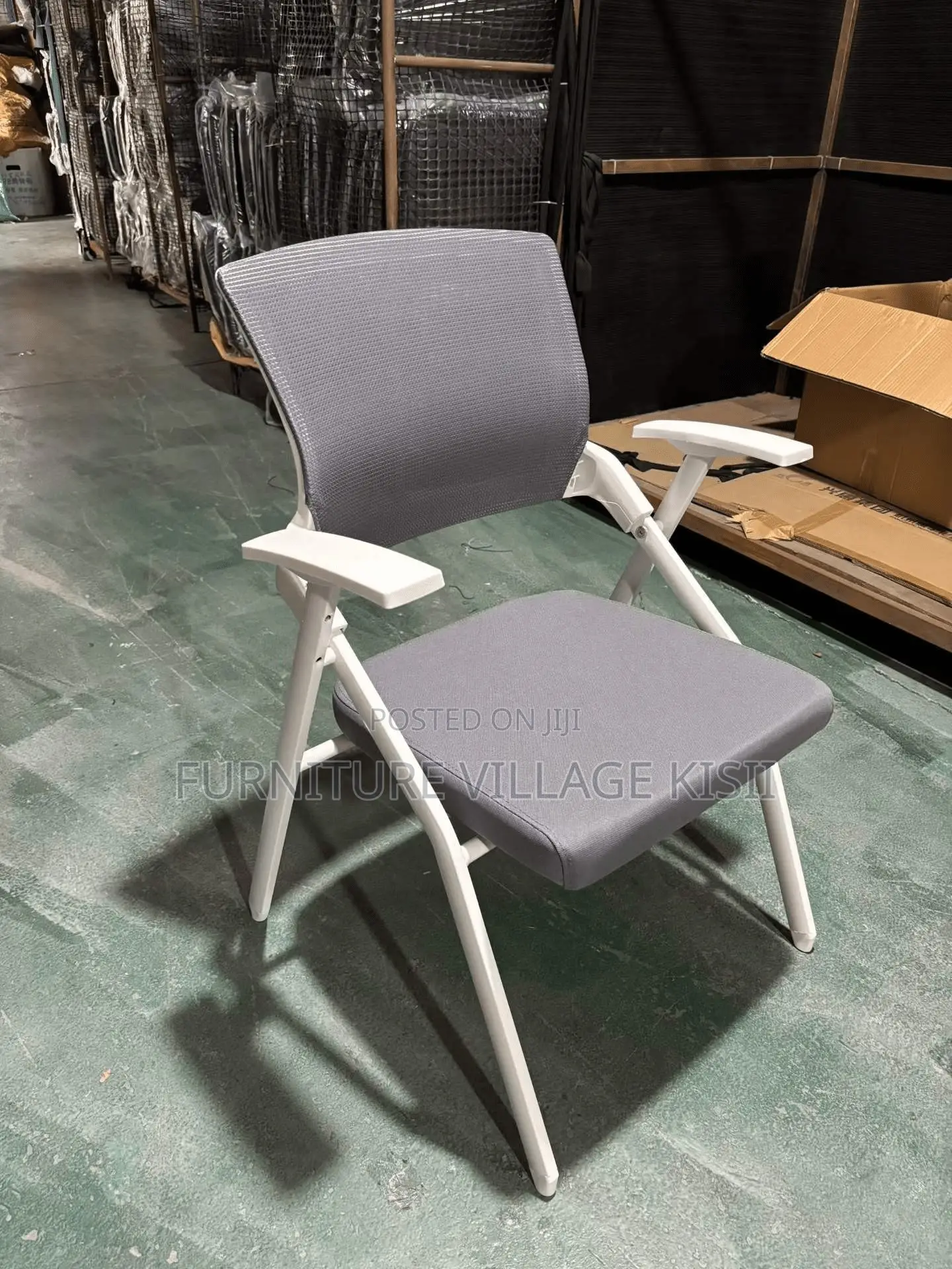 White Foldable Training Chair