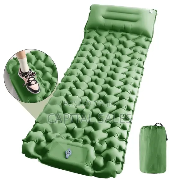 Foot Press Sleeping Mat, Camping Sleeping Pad With Inbuilt Pump.