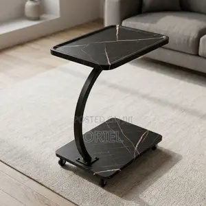 Modern C-Shaped Side Table – Stylish Space-Saving Coffee Table