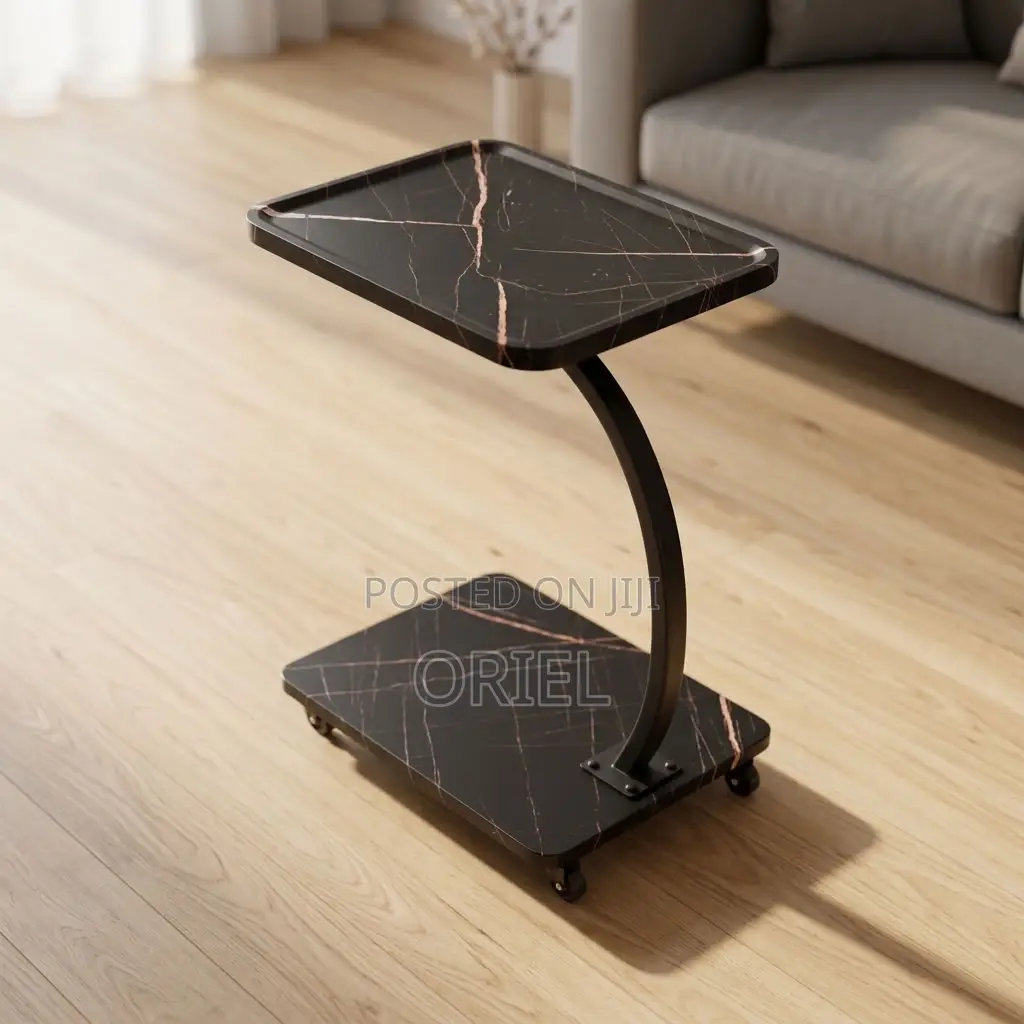Modern C-Shaped Side Table – Stylish Space-Saving Coffee Table