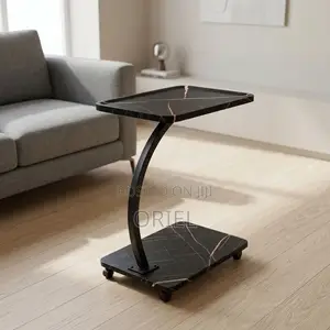 Modern C-Shaped Side Table – Stylish Space-Saving Coffee Table