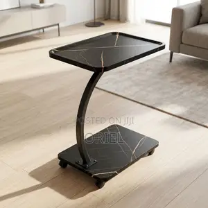 Modern C-Shaped Side Table – Stylish Space-Saving Coffee Table