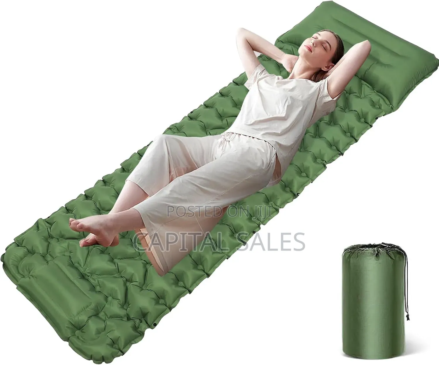 Foot Press Sleeping Mat, Camping Sleeping Pad With Inbuilt Pump.