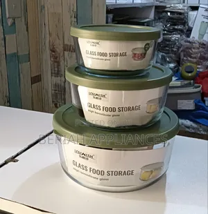 3set Borosilicate Glass Containers