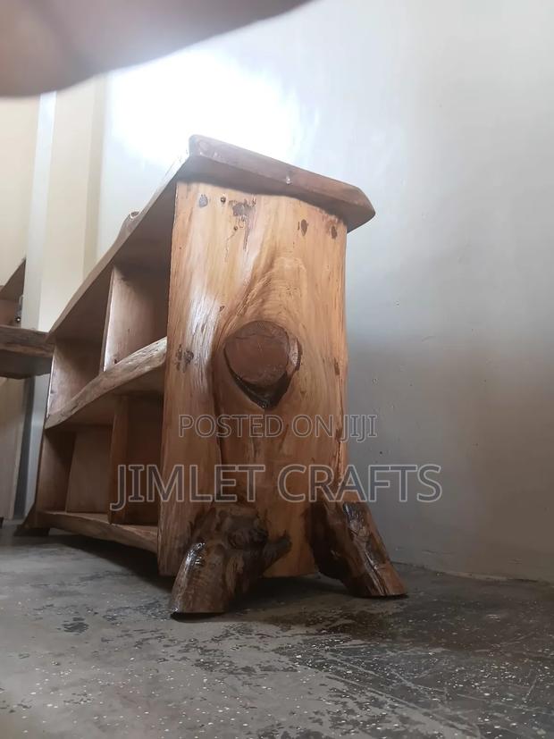 Rustic Solid Wood TV Stand/Console Table - thumbnail 4