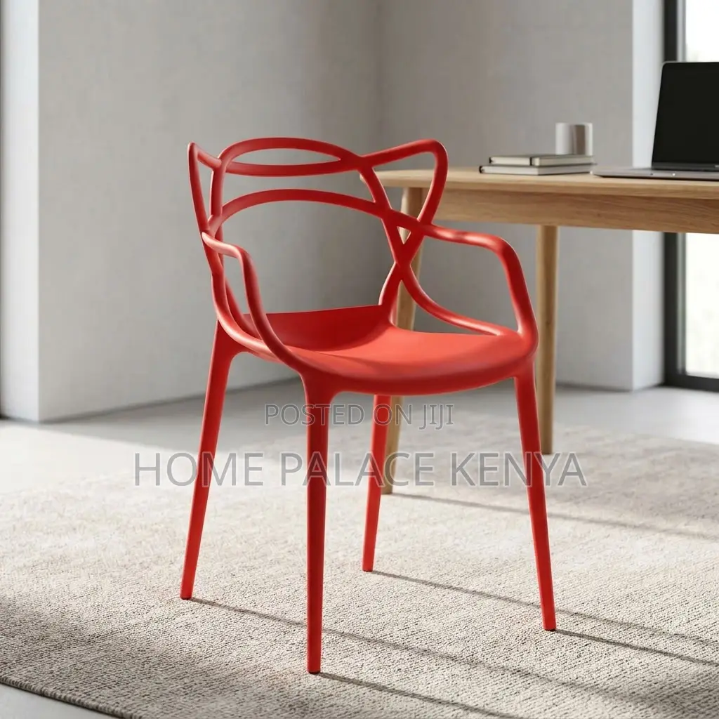 Dining Chair; Stackable Plastic Dining Chair for Space Saving Storage