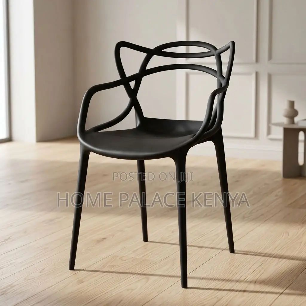 Dining Chair; Stackable Plastic Dining Chair for Space Saving Storage