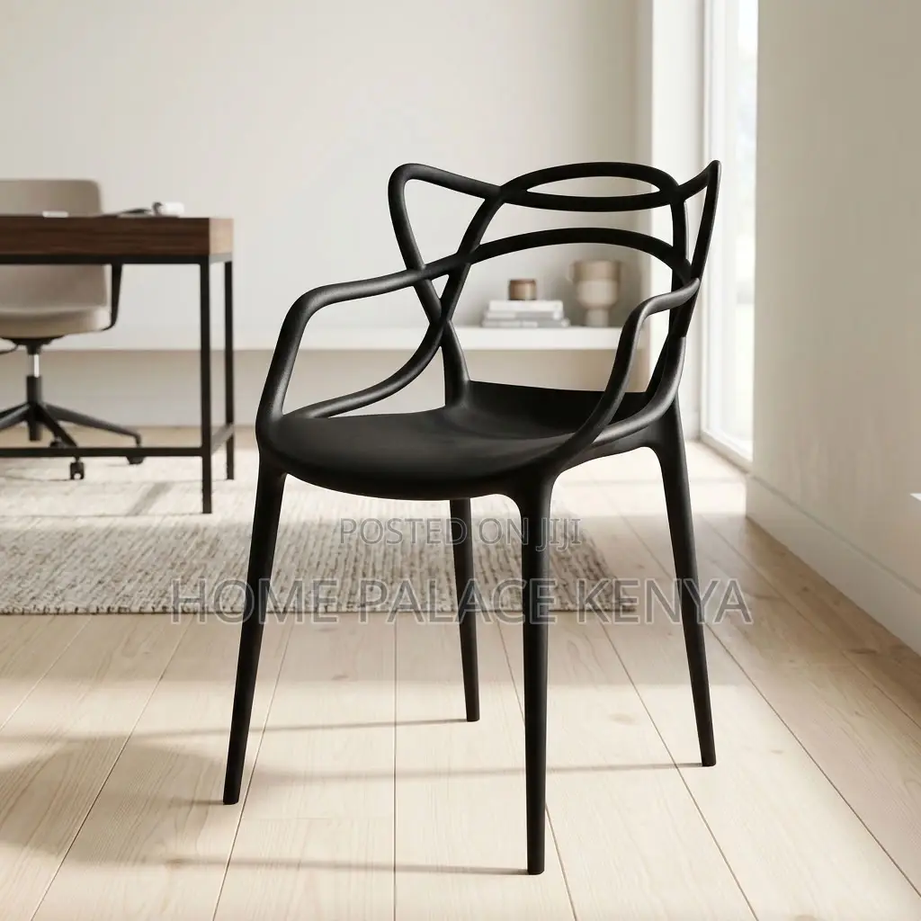 Dining Chair; Stackable Plastic Dining Chair for Space Saving Storage