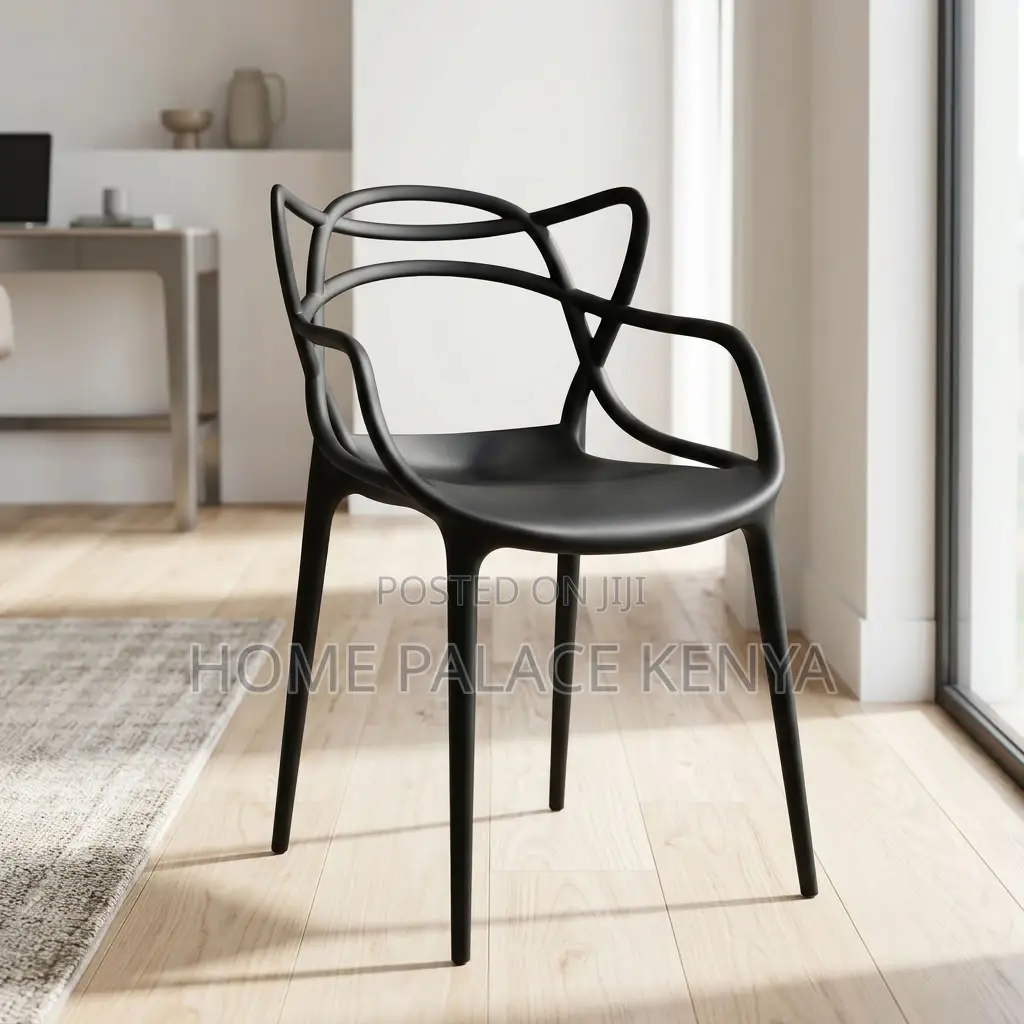 Dining Chair; Stackable Plastic Dining Chair for Space Saving Storage