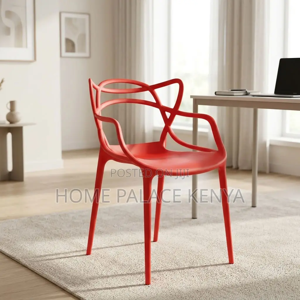 Dining Chair; Stackable Plastic Dining Chair for Space Saving Storage