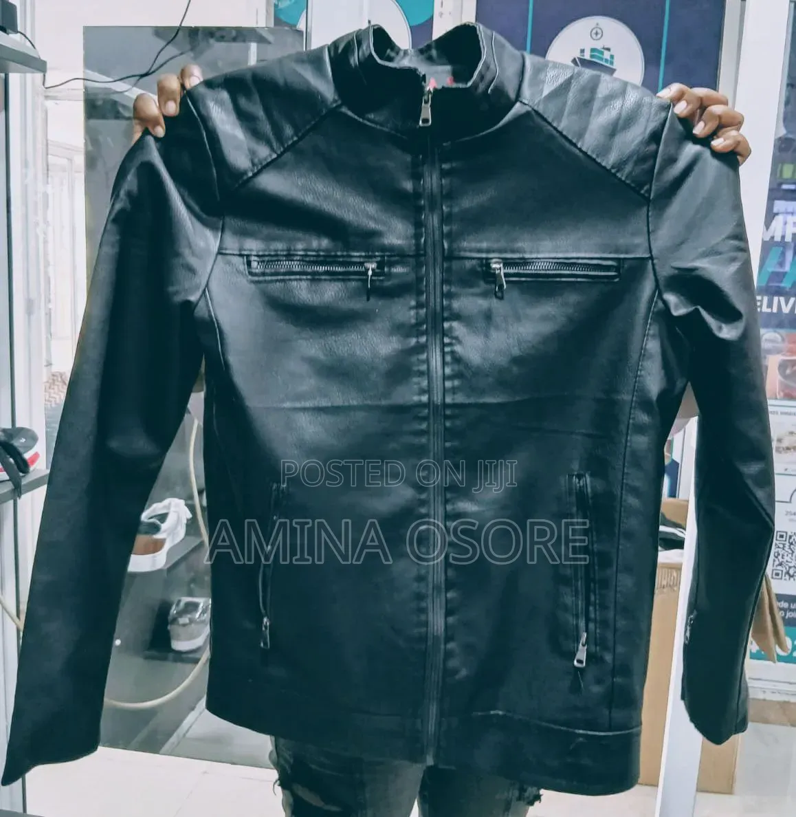 Two Zip Leather Jacket