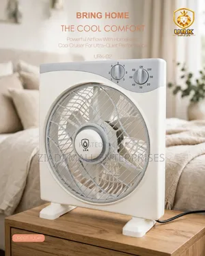 URK-02 Ultra-Quiet Table Fan - 3 Speed - Timer - New