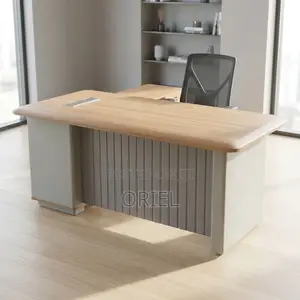 L-Shaped Executive Office Desk – Spacious Managerial Workstation