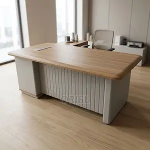 L-Shaped Executive Office Desk – Spacious Managerial Workstation