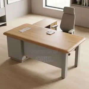 L-Shaped Executive Office Desk – Spacious Managerial Workstation