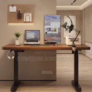 1200MM Brown Adjustable Desk | Electric Smart Table With Button