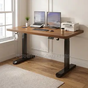 1200MM Brown Adjustable Desk | Electric Smart Table With Button