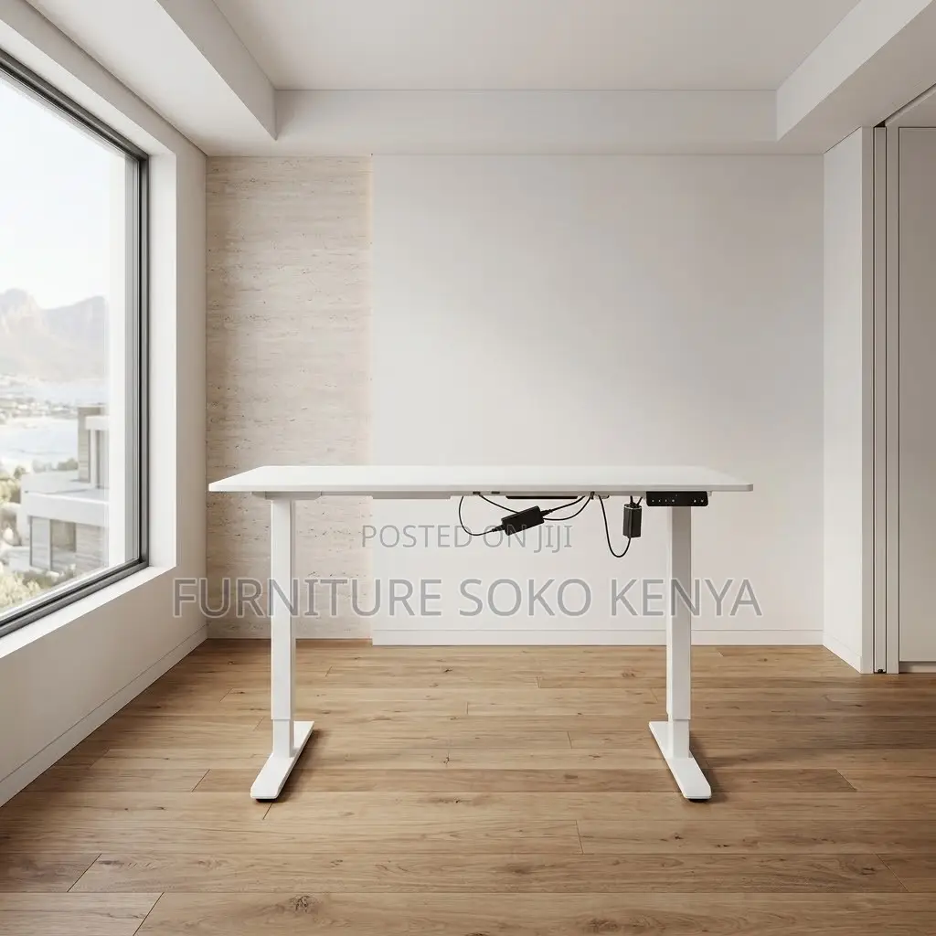1200MM Brown Adjustable Desk | Electric Smart Table With Button