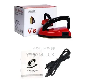 25W v-8 Mini Electric Iron Box – Foldable Handle - Pm