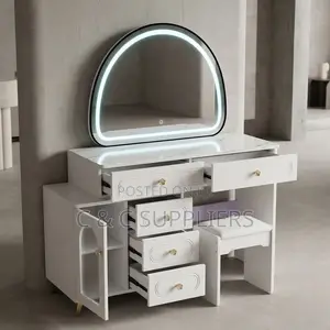 Bedroom Modern Make Up Table With Lighting