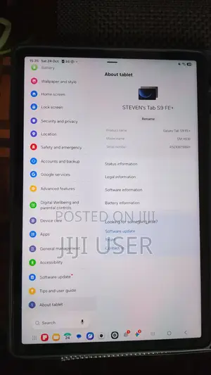 Samsung Galaxy Tab S9 FE+ 128 GB Gray